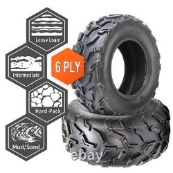 Set 2 ATV Tires 25x8-12 6Ply 25x8x12 UTV Tire All Terrain Heavy Duty Mud Tyres