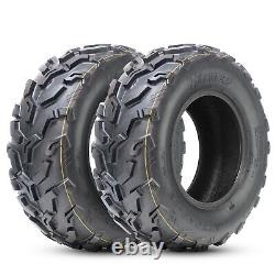 Set 2 ATV Tires 25x8-12 6Ply 25x8x12 UTV Tire All Terrain Heavy Duty Mud Tyres