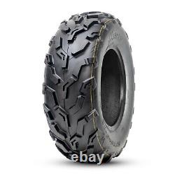 Set 2 ATV Tires 25x8-12 6Ply 25x8x12 UTV Tire All Terrain Heavy Duty Mud Tyres