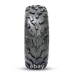 Set 2 ATV Tires 25x8-12 6Ply 25x8x12 UTV Tire All Terrain Heavy Duty Mud Tyres