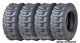 Set 4 New Super Guider Hd 10-16.5 /12 Ply Sks1 Skid Steer Tire Withrim Guard