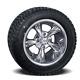 Set Of 4 10 Godfather Golf Cart Wheels On Low Profile Tires Combo