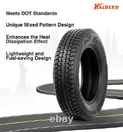 Set Of 4 ST205/75D15 Trailer Tires 6Ply Heavy Duty 205 75 15 Replacement Tyres