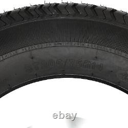 Set of 2 Radial Trailer Tire ST205/75R14 8 Ply, 205 75 14 Load Range D LRD