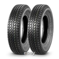 Set of 2 Trailer Tires ST 175/80D13 17580D13 175/80-13 6 Ply Bias ATV Wheel Tire