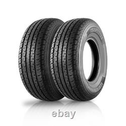Set of 2 Travelstar Ecopath ST225/75R15 10 Ply 117M Load E Radial Trailer Tire