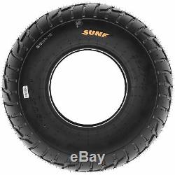 Set of 4, 21x7-10 & 20x10-9 Replacement ATV UTV 6 Ply Tires A021 by SunF