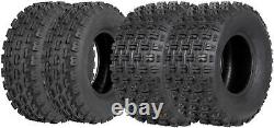 Set of 4, 21x7-10 & 20x10-9 Replacement Sport ATV Tires, 4Ply UTV ATV Quad Tyres