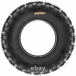 Set of 4, 22x7-10 & 22x10-9 Replacement ATV UTV 6 Ply Tires A027 by SunF