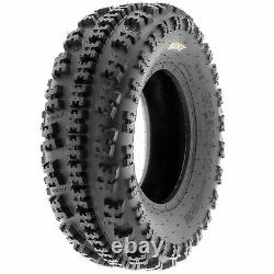 Set of 4, 22x7-10 & 22x10-9 Replacement ATV UTV 6 Ply Tires A027 by SunF