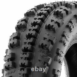 Set of 4, 22x7-10 & 22x10-9 Replacement ATV UTV 6 Ply Tires A027 by SunF