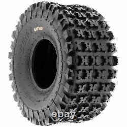 Set of 4, 22x7-10 & 22x10-9 Replacement ATV UTV 6 Ply Tires A027 by SunF