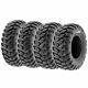 Set Of 4, 27x9r12 & 27x11r12 Replacement Atv Utv Sxs 6 Ply Tires A043 By Sunf