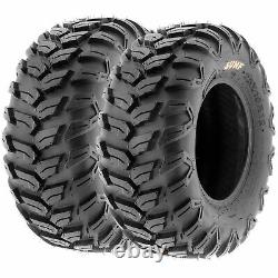 Set of 4, 27x9R12 & 27x11R12 Replacement ATV UTV SxS 6 Ply Tires A043 by SunF
