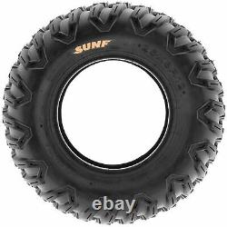 Set of 4, 27x9R12 & 27x11R12 Replacement ATV UTV SxS 6 Ply Tires A043 by SunF