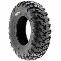 Set of 4, 27x9R12 & 27x11R12 Replacement ATV UTV SxS 6 Ply Tires A043 by SunF