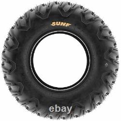 Set of 4, 27x9R12 & 27x11R12 Replacement ATV UTV SxS 6 Ply Tires A043 by SunF