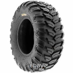 Set of 4, 27x9R12 & 27x11R12 Replacement ATV UTV SxS 6 Ply Tires A043 by SunF