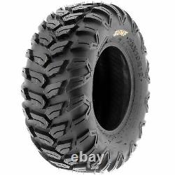 Set of 4, 27x9R12 & 27x11R12 Replacement ATV UTV SxS 6 Ply Tires A043 by SunF