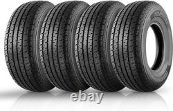 Set of 4 Travelstar Ecopath ST225/75R15 117/112M 10PR Load E Radial Trailer Tire