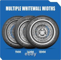 Set of 4 Travelstar UN106 175/70R14 84T 14mm White Wall A/S Passenger Car Tire