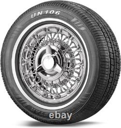 Set of 4 Travelstar UN106 175/70R14 84T 14mm White Wall A/S Passenger Car Tire