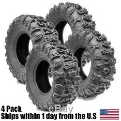 Set of 4 UTV ATV Tires 26x9-12 26x9x12 Front 26x11x12 26x11-12 Rear P390 6PLY