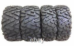 Set of 4 WANDA ATV UTV Tires 27x9-12 Front & 27x11-12 Rear 6PR Big Horn Style