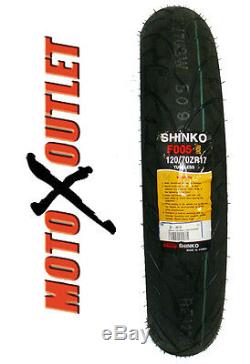 Shinko 005 Advance Motorcycle Tires Set 180/55ZR17 Rear 120/70ZR17 Front