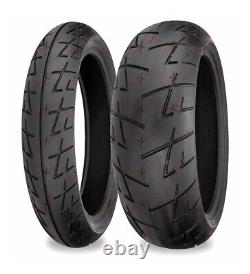 Shinko 009 Raven 120/70ZR17 200/50ZR17 Front Rear Tire Set Motorcycle Tires