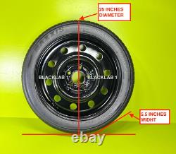 Spare Tire 17 With Jack Kit Fits2019-2024 Kia Forte Gt (25 Tire Diameter)