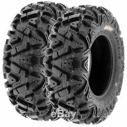 SunF 25x8-12 & 25x10-12 ATV UTV SxS All Terrain 6 Ply Tires A033 Set of 4