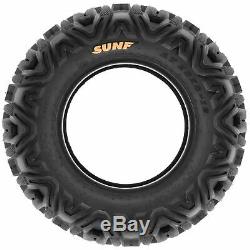 SunF 25x8-12 & 25x10-12 ATV UTV SxS All Terrain 6 Ply Tires A033 Set of 4