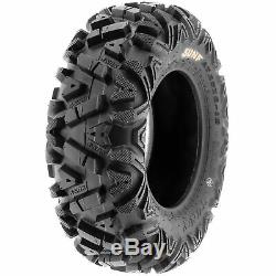 SunF 25x8-12 & 25x10-12 ATV UTV SxS All Terrain 6 Ply Tires A033 Set of 4