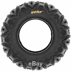 SunF 25x8-12 & 25x10-12 ATV UTV SxS All Terrain 6 Ply Tires A033 Set of 4