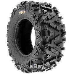 SunF 25x8-12 & 25x10-12 ATV UTV SxS All Terrain 6 Ply Tires A033 Set of 4