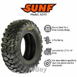 SunF 26x9R12 26x11R12 All Terrain ATV UTV Radial Tires 6 PR A043 Bundle