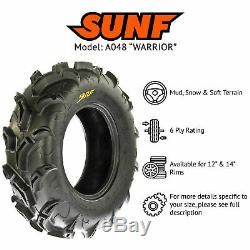 SunF 27x9-12 27x11-12 A/T ATV UTV A/T Mud Tires 6 PR Tubeless A048 Bundle