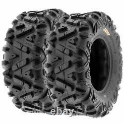 SunF ATV UTV TIRES FULL SET 4 25x8-12 25x8x12 Front 25x10-12 25x10x12 Rear 6PR