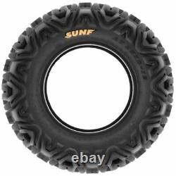 SunF ATV UTV TIRES FULL SET 4 25x8-12 25x8x12 Front 25x10-12 25x10x12 Rear 6PR