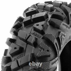 SunF ATV UTV TIRES FULL SET 4 25x8-12 25x8x12 Front 25x10-12 25x10x12 Rear 6PR