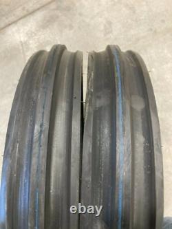 TWO New 4.00-19 MRL Tri-Rib 3 Rib Tires WITH Tubes 8N 9N Ford 4ply