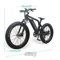 VTUVIA NEW SN100 Fat Tire Electric Bike All Road Ebike Bicycle 35km-45km/h