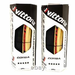 Vittoria Corsa G2.0 Competition 700 x 25C Skin Black Tan Para Road Clincher Tire